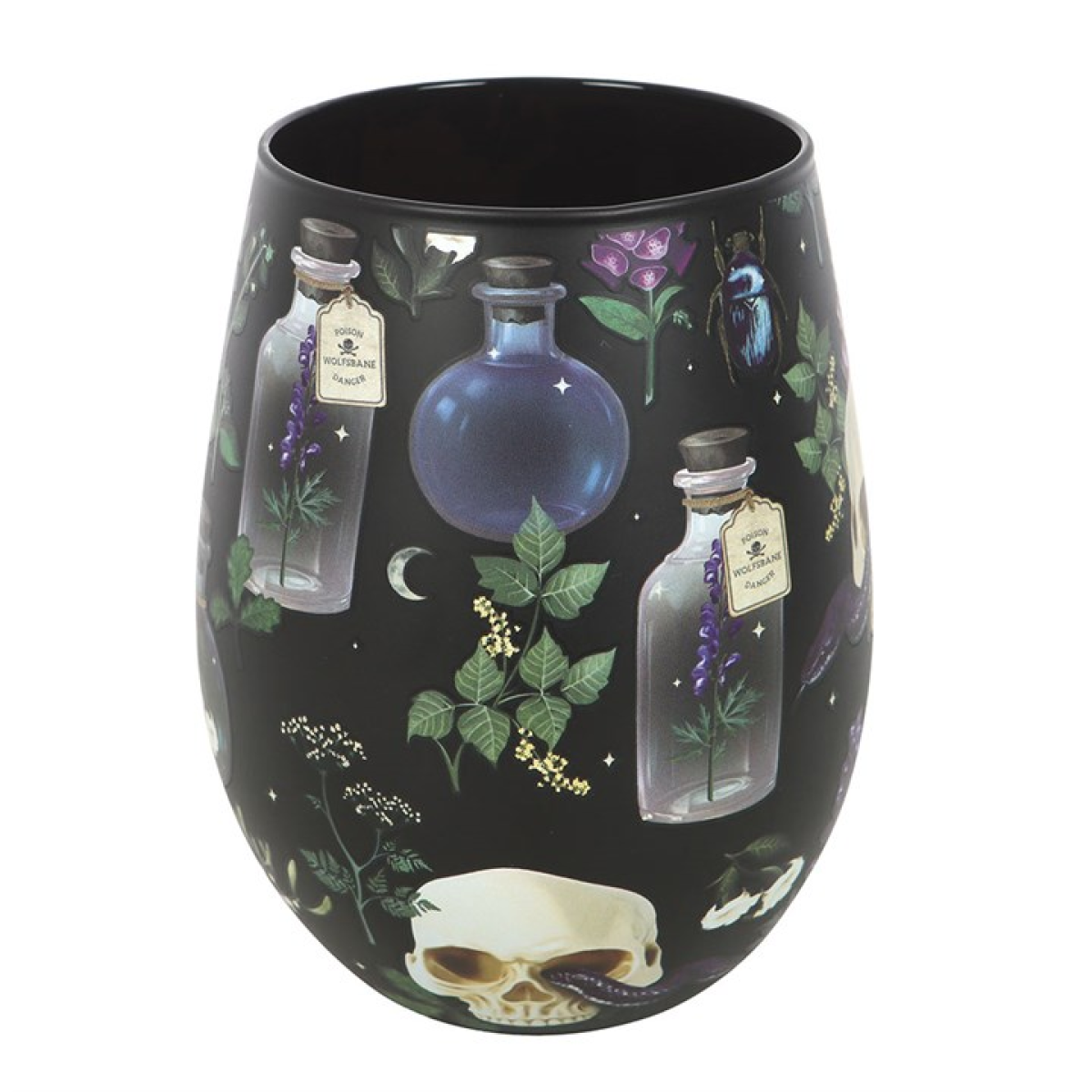 Venom & Vines Print Stemless Glass