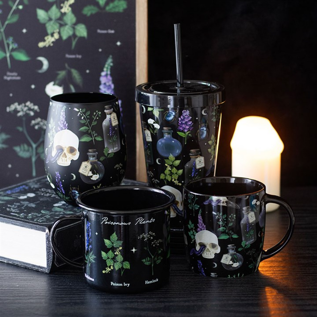 Venom & Vines Print Tumbler with Straw