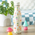 Funky Fungi Mushroom Print Metal Water Bottle